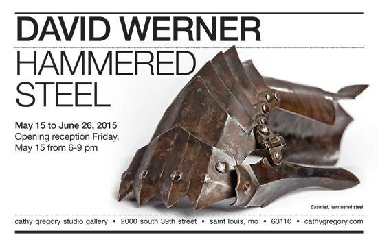 david werner: hammered steel  May 15 to June 26, 2015.  See more of David’s work > Find out more about David >