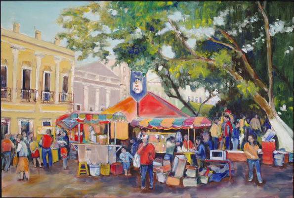 Gwendolyn Moore, oil painting, at Cathy Gregory