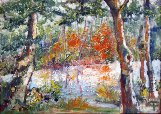 Gwendolyn Moore, oil painting, at Cathy Gregory